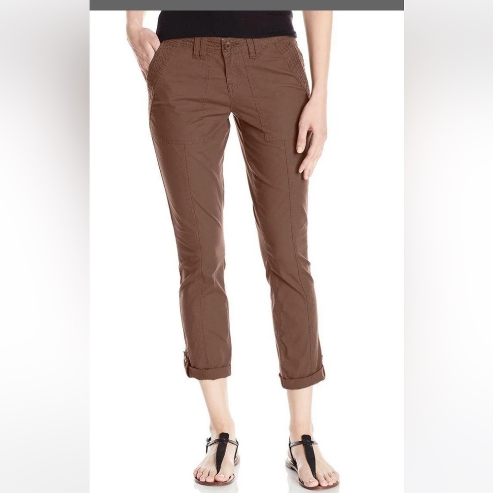 Prana Mari capri cropped pants brown size 2